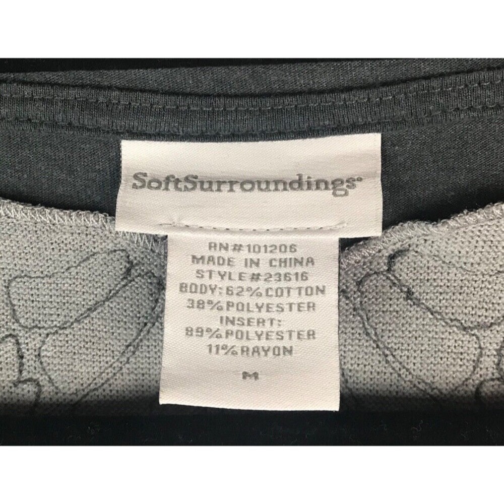 Soft surroundings women’s top long sleeves gray size medium - Picture 5 of 5